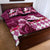 Kentucky Racing Horses Derby Hat Lady Quilt Bed Set Churchill Downs and Roses Pink Out - Wonder Print Shop
