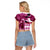 Kentucky Racing Horses Derby Hat Lady Raglan Cropped T Shirt Churchill Downs and Roses Pink Out - Wonder Print Shop