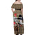 Kentucky Racing Horses Derby Hat Woman Family Matching Off Shoulder Maxi Dress and Hawaiian Shirt Churchill Downs and Shoehorse Roses - Wonder Print Shop