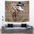 Kentucky Racing Horses Derby Hat Woman Tapestry Churchill Downs and Shoehorse Roses - Wonder Print Shop