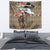 Kentucky Racing Horses Derby Hat Woman Tapestry Churchill Downs and Shoehorse Roses - Wonder Print Shop