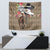 Kentucky Racing Horses Derby Hat Woman Tapestry Churchill Downs and Shoehorse Roses - Wonder Print Shop