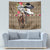 Kentucky Racing Horses Derby Hat Woman Tapestry Churchill Downs and Shoehorse Roses - Wonder Print Shop