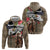 Kentucky Racing Horses Derby Hat Woman Zip Hoodie Churchill Downs and Shoehorse Roses - Wonder Print Shop