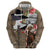 Kentucky Racing Horses Derby Hat Woman Zip Hoodie Churchill Downs and Shoehorse Roses - Wonder Print Shop