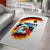 German Unity Day Area Rug Germany Flag with Eagle Head and Emblem