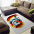 German Unity Day Area Rug Germany Flag with Eagle Head and Emblem