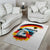 German Unity Day Area Rug Germany Flag with Eagle Head and Emblem