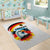 German Unity Day Area Rug Germany Flag with Eagle Head and Emblem