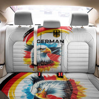 German Unity Day Back Car Seat Cover Germany Flag with Eagle Head and Emblem