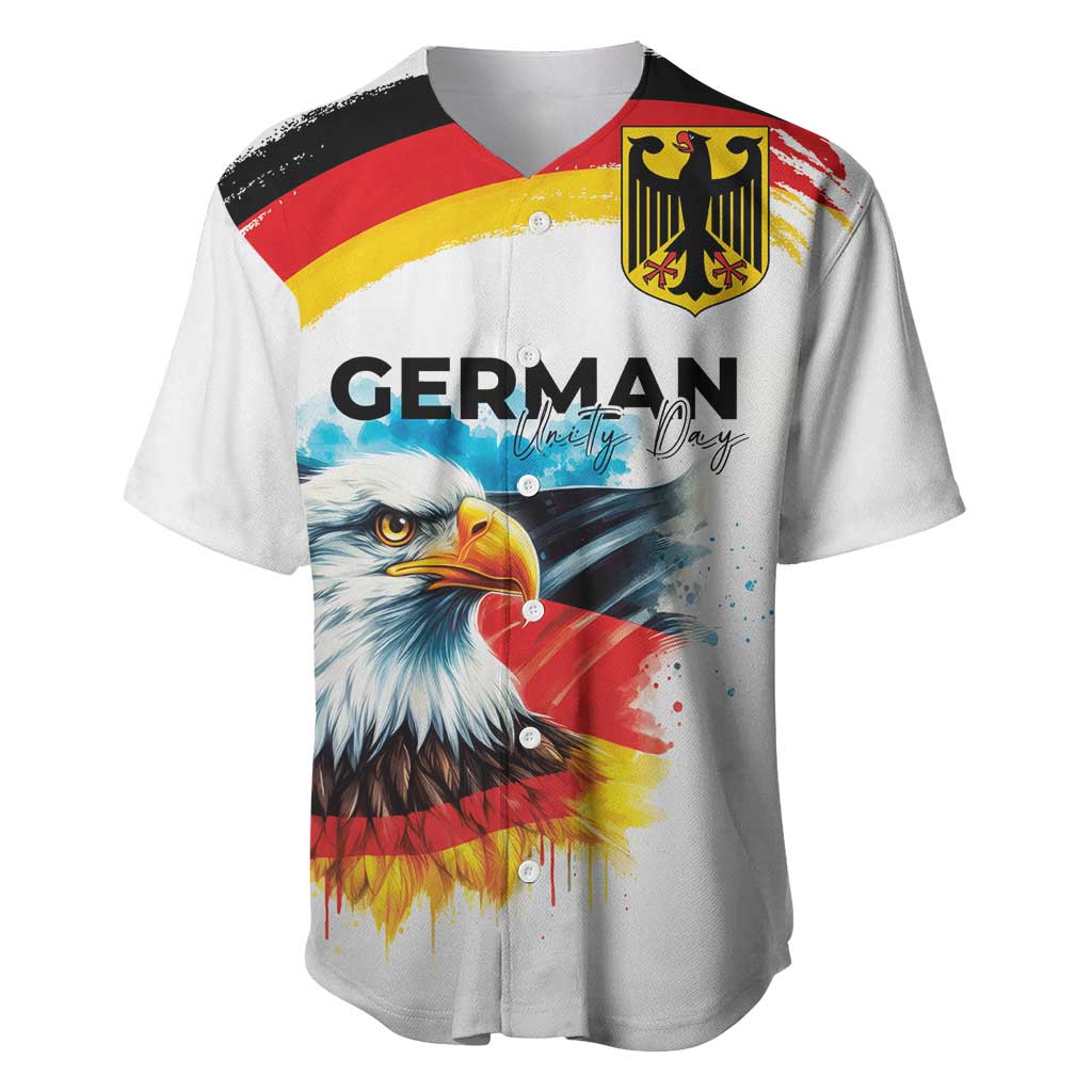 German Unity Day Baseball Jersey Germany Flag with Eagle Head and Emblem