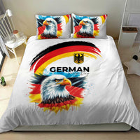 German Unity Day Bedding Set Germany Flag with Eagle Head and Emblem