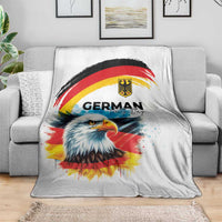German Unity Day Blanket Germany Flag with Eagle Head and Emblem