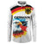 German Unity Day Button Sweatshirt Germany Flag with Eagle Head and Emblem