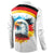 German Unity Day Button Sweatshirt Germany Flag with Eagle Head and Emblem