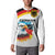 German Unity Day Button Sweatshirt Germany Flag with Eagle Head and Emblem