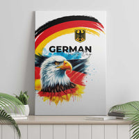 German Unity Day Canvas Wall Art Germany Flag with Eagle Head and Emblem