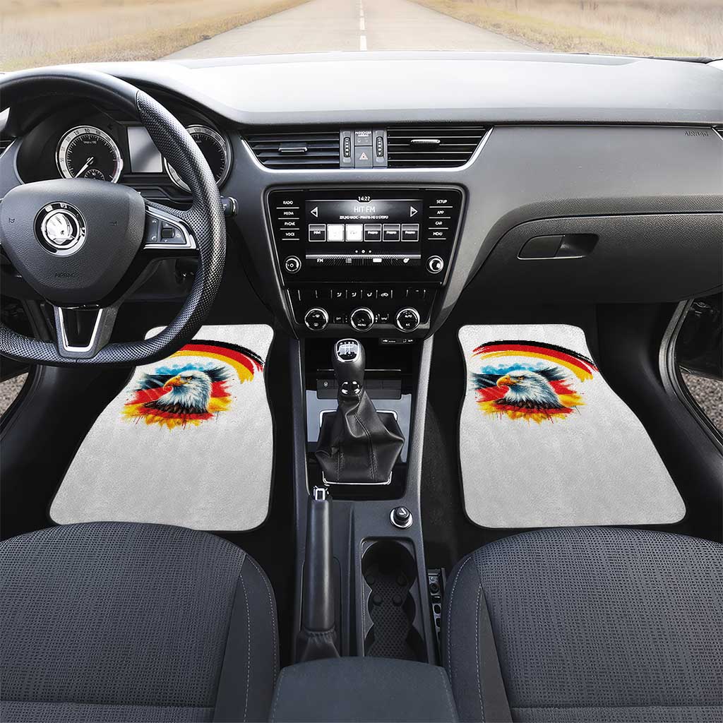 German Unity Day Car Mats Germany Flag with Eagle Head and Emblem