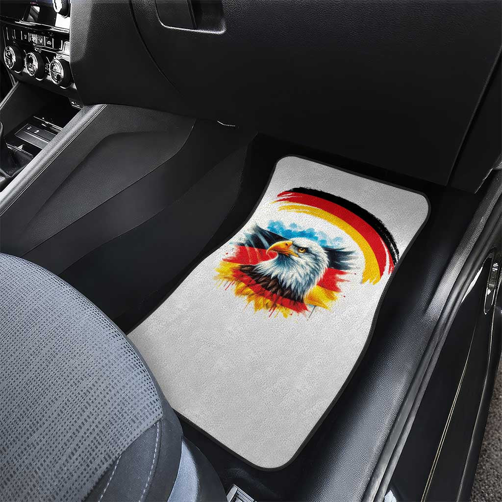 German Unity Day Car Mats Germany Flag with Eagle Head and Emblem