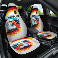 German Unity Day Car Seat Cover Germany Flag with Eagle Head and Emblem