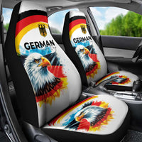 German Unity Day Car Seat Cover Germany Flag with Eagle Head and Emblem