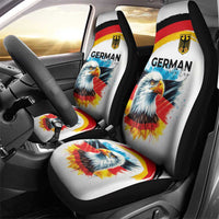German Unity Day Car Seat Cover Germany Flag with Eagle Head and Emblem