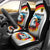 German Unity Day Car Seat Cover Germany Flag with Eagle Head and Emblem