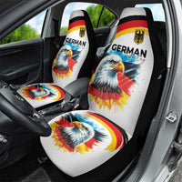 German Unity Day Car Seat Cover Germany Flag with Eagle Head and Emblem