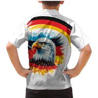 German Unity Day Family Matching Mermaid Dress and Hawaiian Shirt Germany Flag with Eagle Head and Emblem