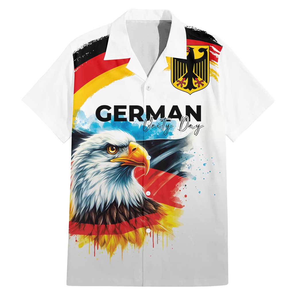 German Unity Day Family Matching Mermaid Dress and Hawaiian Shirt Germany Flag with Eagle Head and Emblem