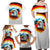 German Unity Day Family Matching Off Shoulder Maxi Dress and Hawaiian Shirt Germany Flag with Eagle Head and Emblem