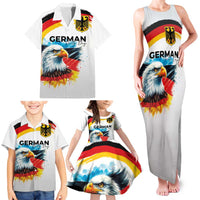 German Unity Day Family Matching Tank Maxi Dress and Hawaiian Shirt Germany Flag with Eagle Head and Emblem