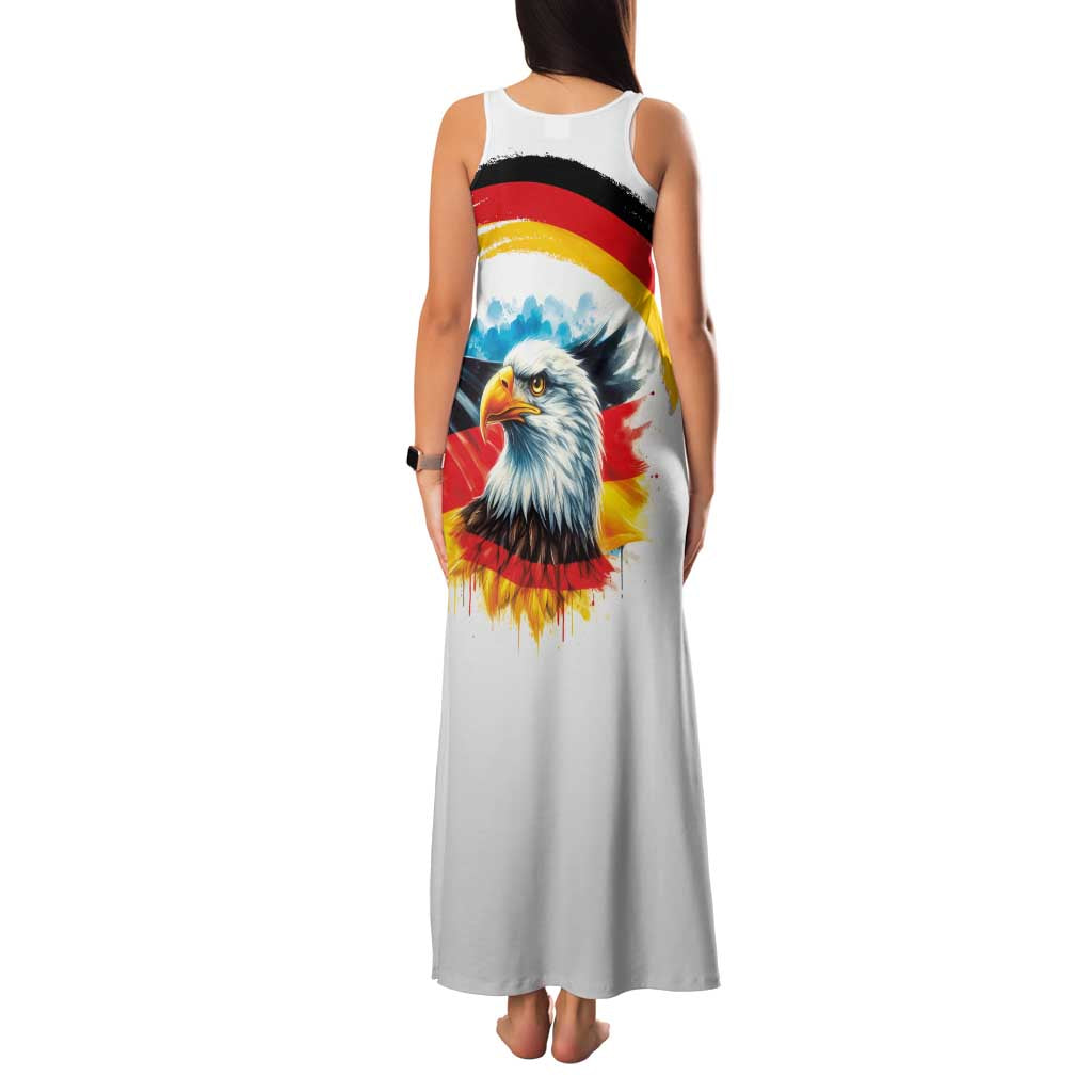 German Unity Day Family Matching Tank Maxi Dress and Hawaiian Shirt Germany Flag with Eagle Head and Emblem