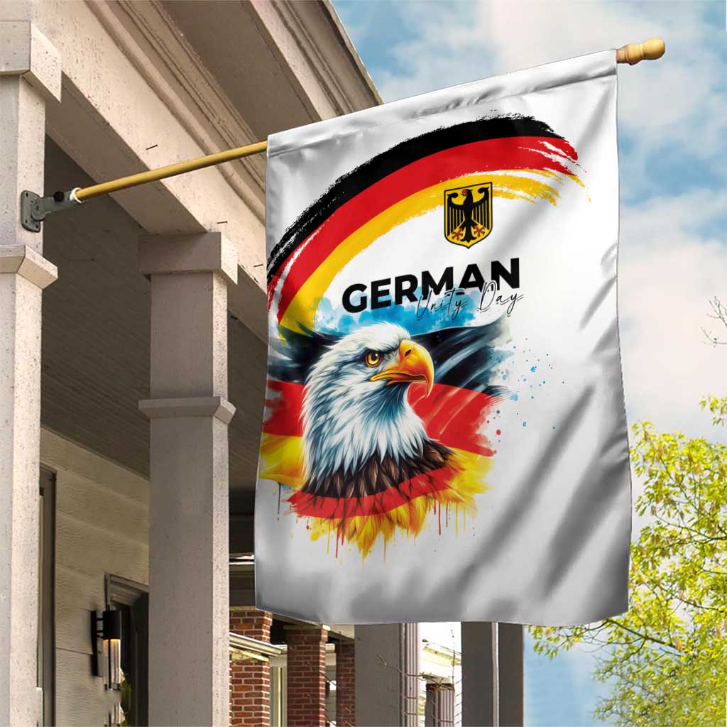 German Unity Day Garden Flag Germany Flag with Eagle Head and Emblem