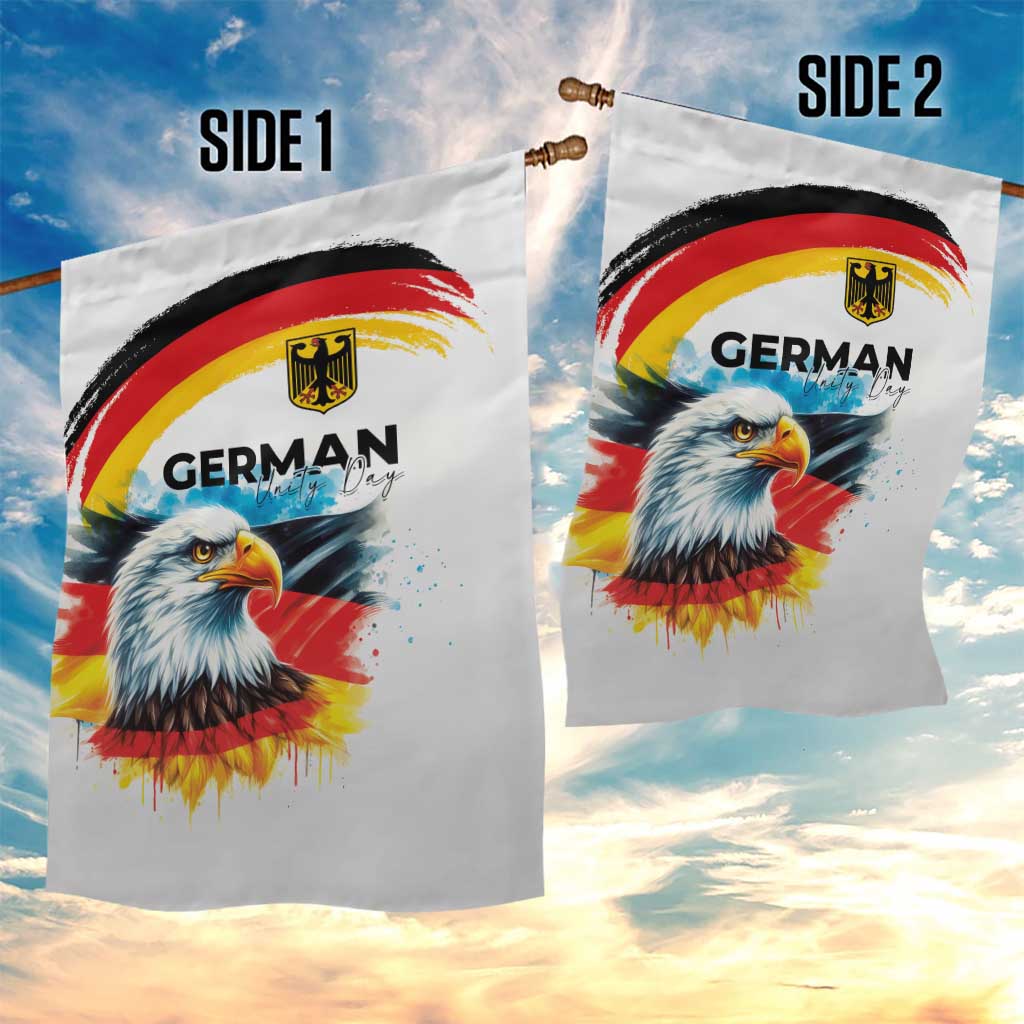 German Unity Day Garden Flag Germany Flag with Eagle Head and Emblem