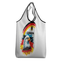 German Unity Day Grocery Bag Germany Flag with Eagle Head and Emblem