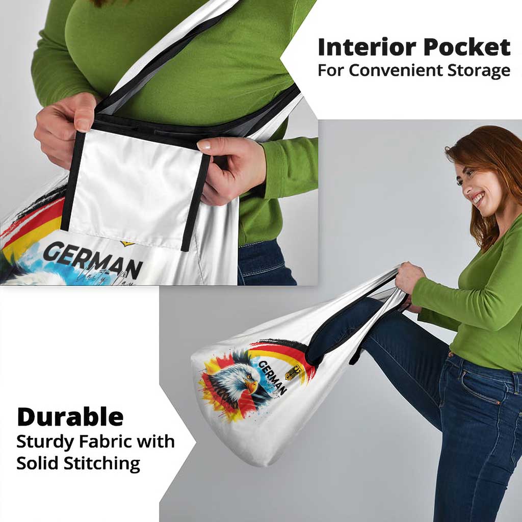 German Unity Day Grocery Bag Germany Flag with Eagle Head and Emblem