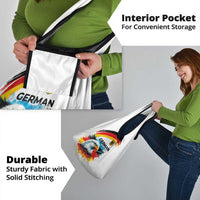 German Unity Day Grocery Bag Germany Flag with Eagle Head and Emblem