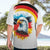 German Unity Day Hawaiian Shirt Germany Flag with Eagle Head and Emblem