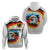 German Unity Day Hoodie Germany Flag with Eagle Head and Emblem