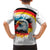 German Unity Day Kid Hawaiian Shirt Germany Flag with Eagle Head and Emblem