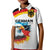 German Unity Day Kid Polo Shirt Germany Flag with Eagle Head and Emblem