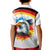 German Unity Day Kid Polo Shirt Germany Flag with Eagle Head and Emblem