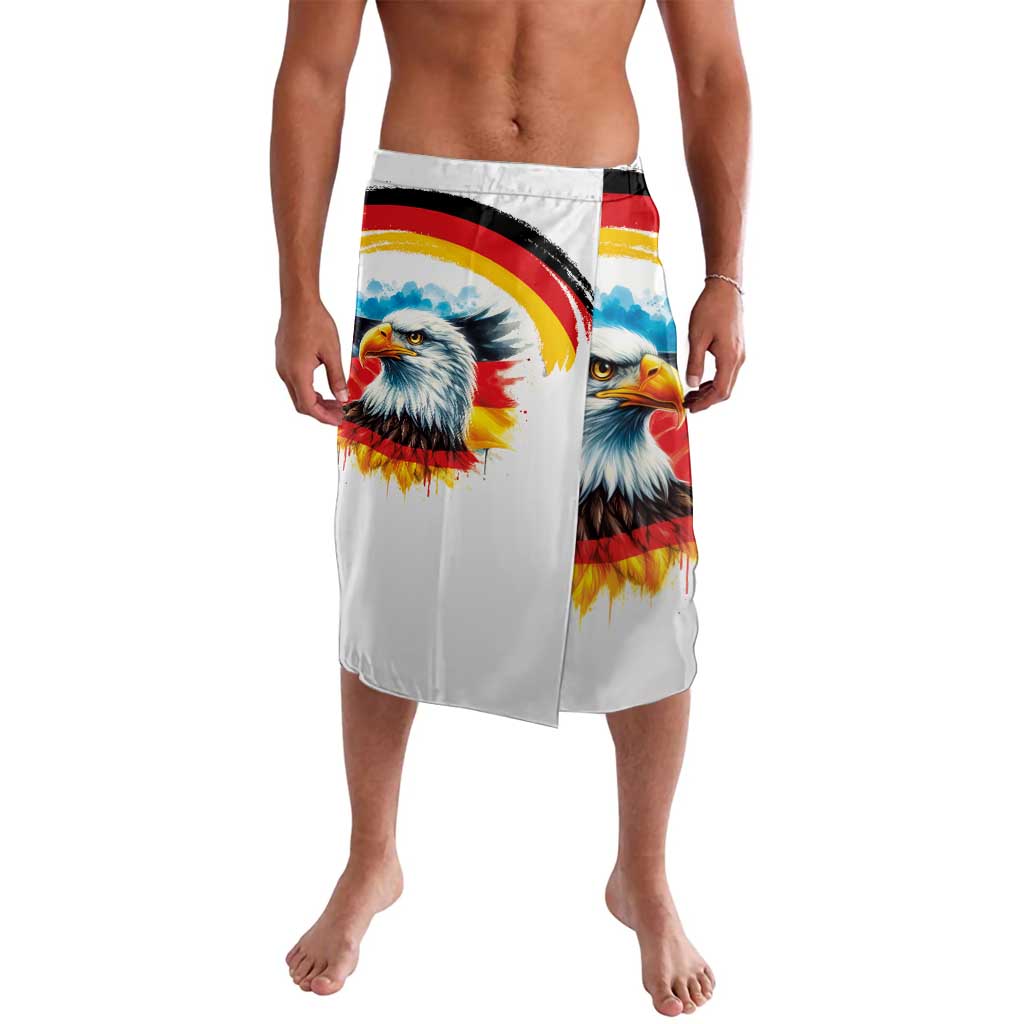 German Unity Day Lavalava Germany Flag with Eagle Head and Emblem