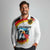 German Unity Day Long Sleeve Polo Shirt Germany Flag with Eagle Head and Emblem