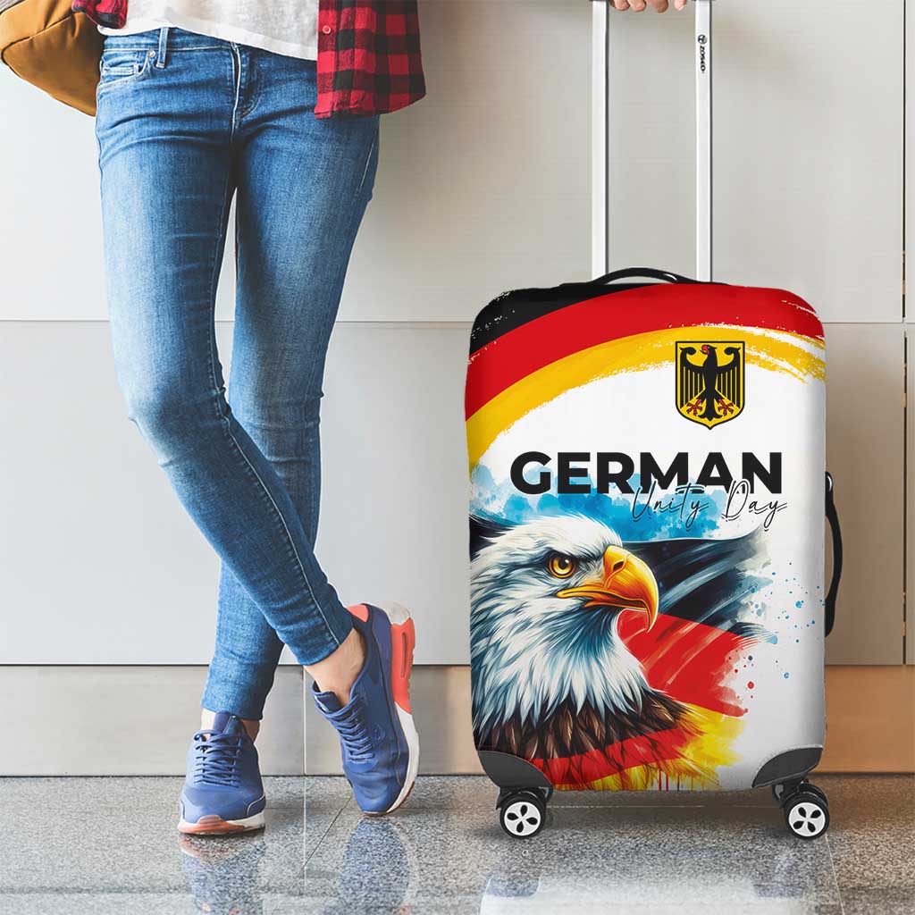 German Unity Day Luggage Cover Germany Flag with Eagle Head and Emblem