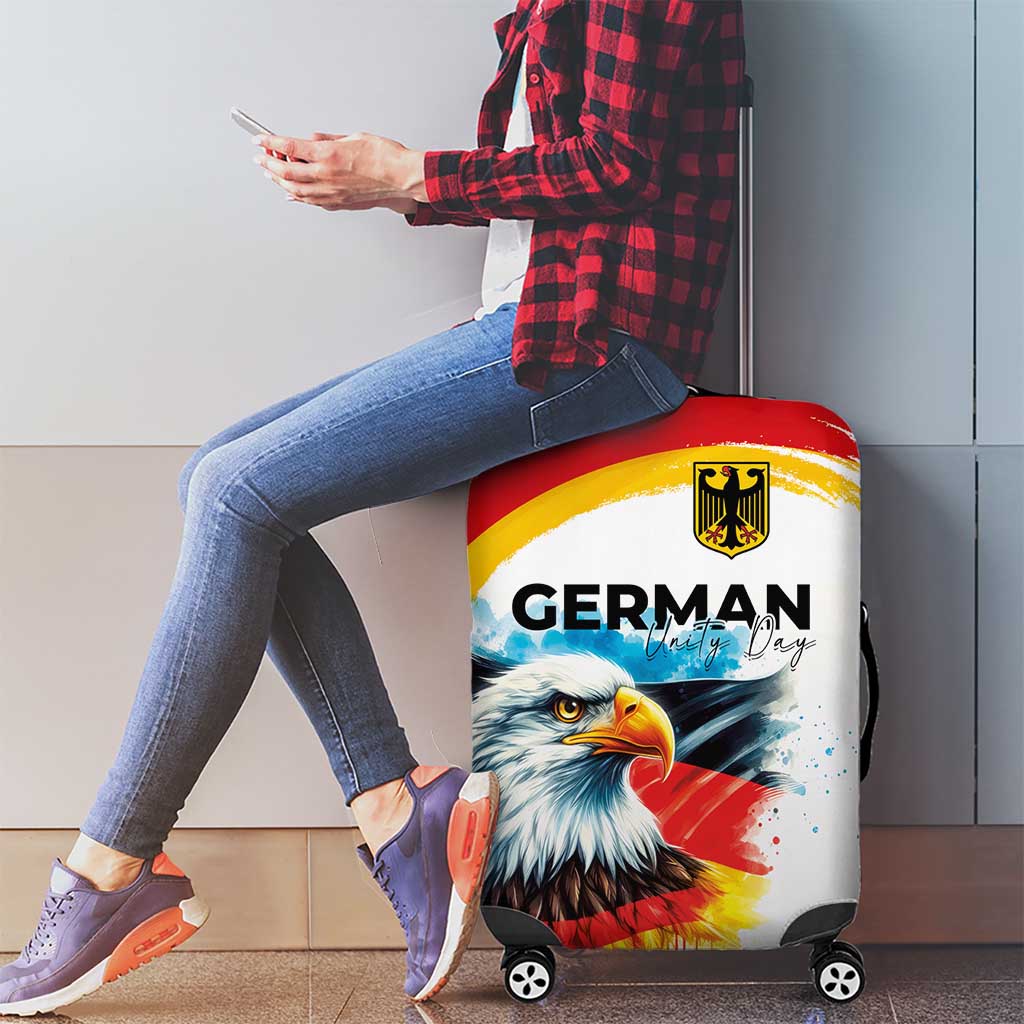 German Unity Day Luggage Cover Germany Flag with Eagle Head and Emblem