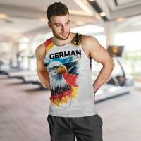 German Unity Day Men Tank Top Germany Flag with Eagle Head and Emblem