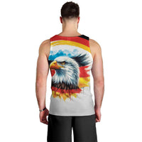 German Unity Day Men Tank Top Germany Flag with Eagle Head and Emblem