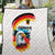 German Unity Day Quilt Germany Flag with Eagle Head and Emblem